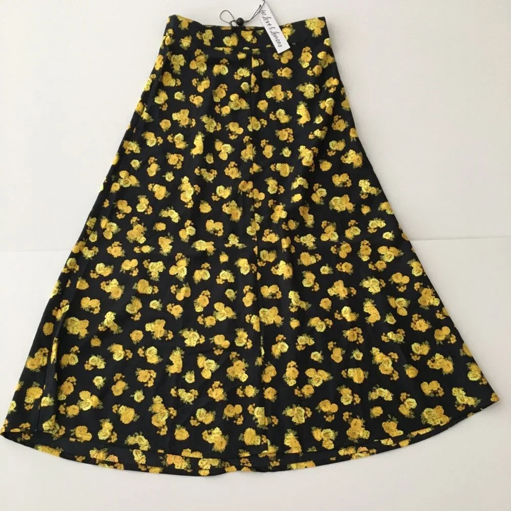 For Love and Lemons Lillian Maxi Skirt - Marigold - Picture 4 of 8